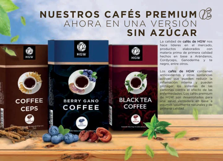Cafés premium del catálogo HGW