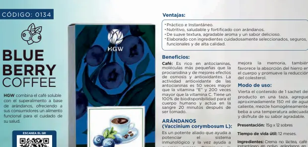 Blue Berry Coffee, imagen del catálogo original HGW