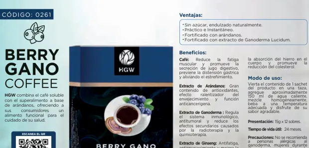 Berry Gano Coffee, imagen del catálogo original HGW
