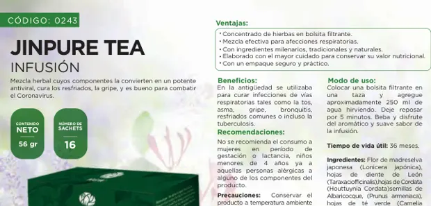 Jinpure Tea, imagen del catálogo original HGW