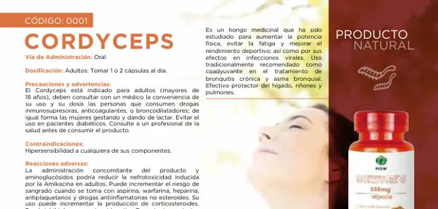 Cordyceps, imagen del catálogo original HGW