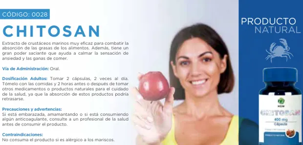 Chitosan, imagen del catálogo original HGW