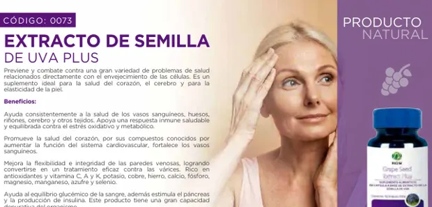 Extracto de semilla de uva Plus, imagen del catálogo original HGW