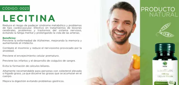 Lecitina, imagen del catálogo original HGW