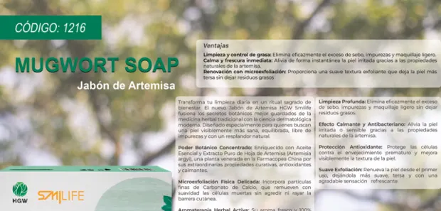 Mugwort Soap · Jabón de artemisa, imagen del catálogo original HGW