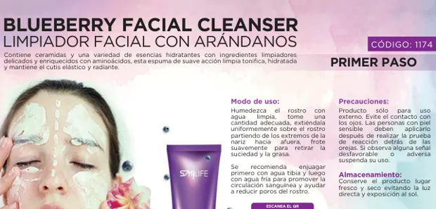 Blueberry Facial Cleanser, imagen del catálogo original HGW
