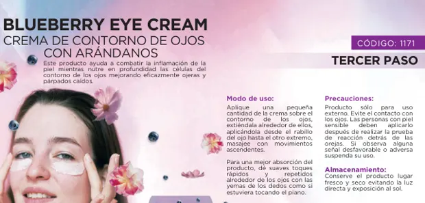Blueberry Eye Cream, imagen del catálogo original HGW
