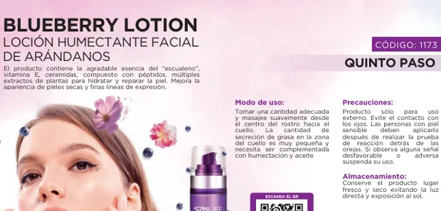 Blueberry Lotion, imagen del catálogo original HGW