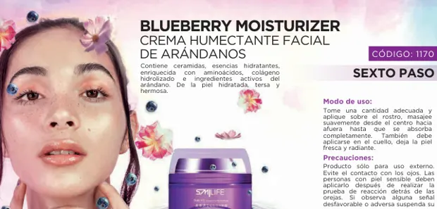 Blueberry Moisturizer, imagen del catálogo original HGW