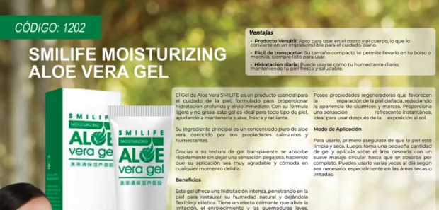 Smilife Moisturizing Aloe Vera Gel, imagen del catálogo original HGW