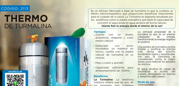 Thermo de turmalina, imagen del catálogo original HGW
