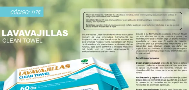 Lavavajillas Clean Towel, imagen del catálogo original HGW